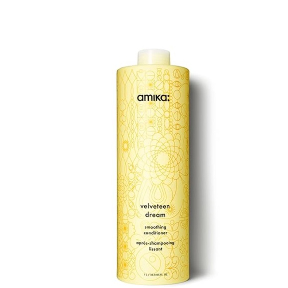 NEW Amika Velveteen Dream Smoothing Conditioner 1L Anti-Frizz Jumbo UNSEALDED - Picture 1 of 9